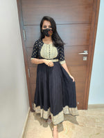 Anarkali kurti+hip belt(6726)