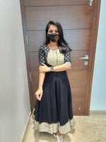 Anarkali kurti+hip belt(6726)