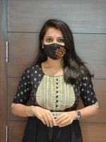 Anarkali kurti+hip belt(6726)