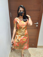 Organza kurti(6759)