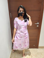Organza kurti(6760)