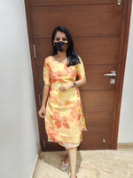 Organza kurti(6761)