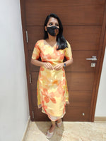 Organza kurti(6761)