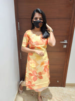 Organza kurti(6761)