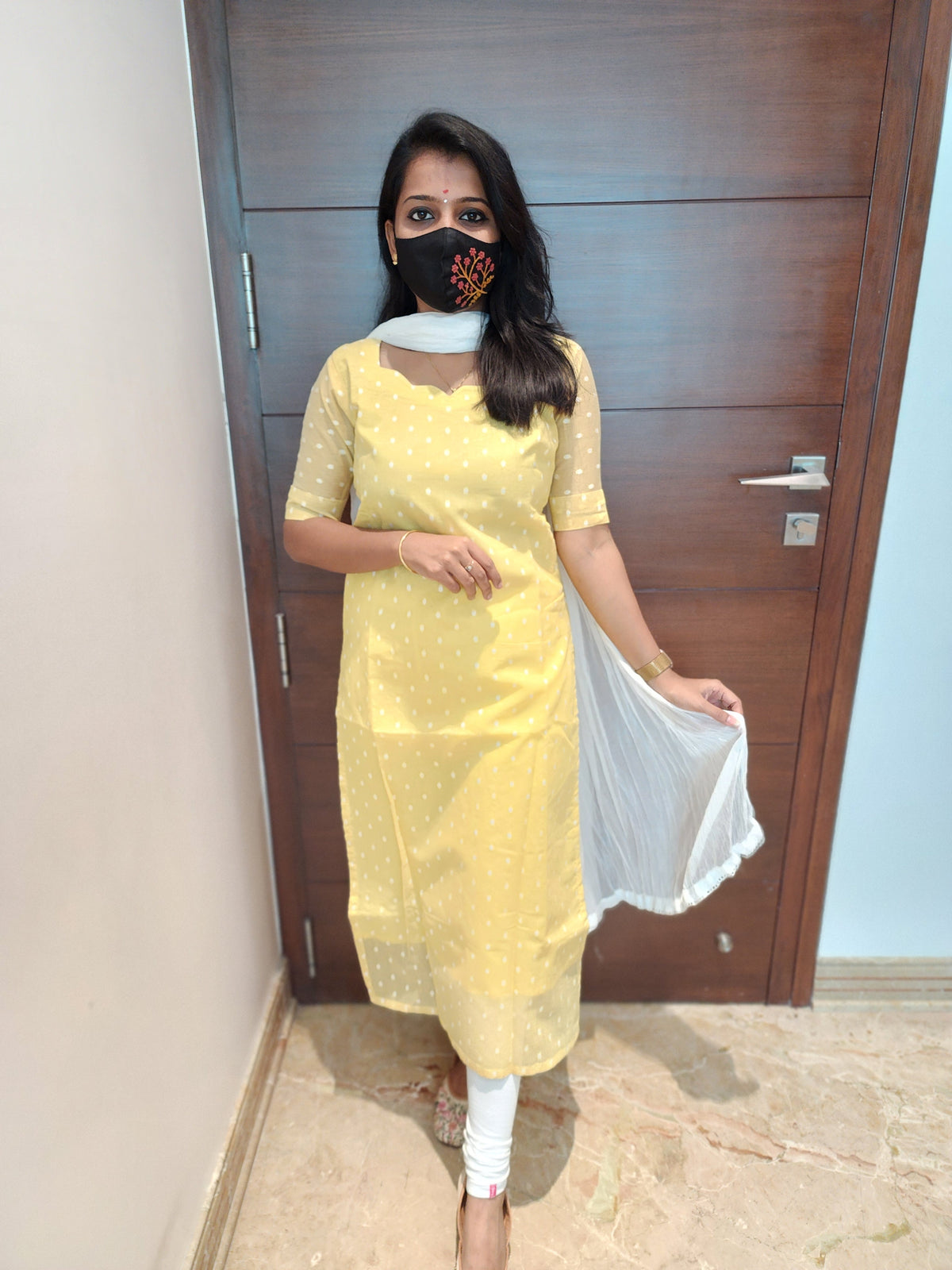 Shimmer shine(cotton) Kurti (6774)
