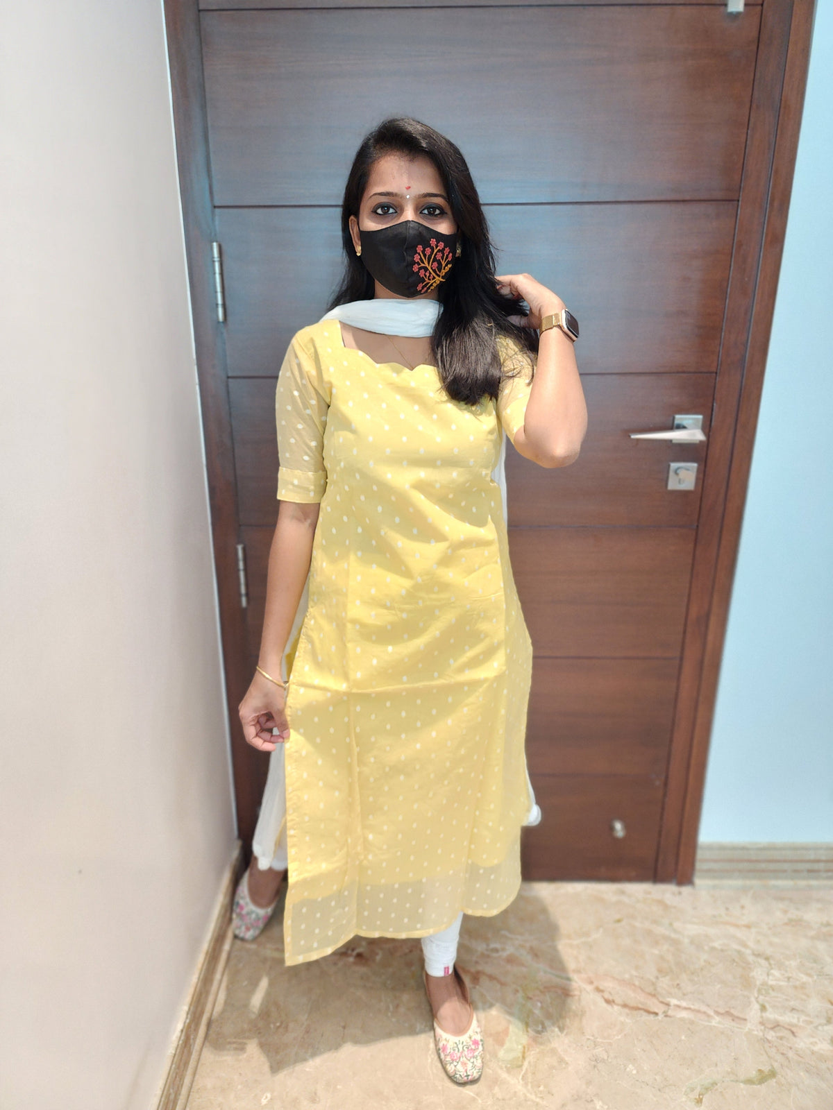 Shimmer shine(cotton) Kurti (6774)