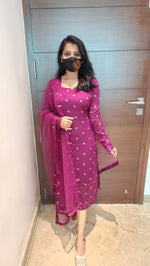 Salwar set (Kurti+Net Dupatta) (6785)