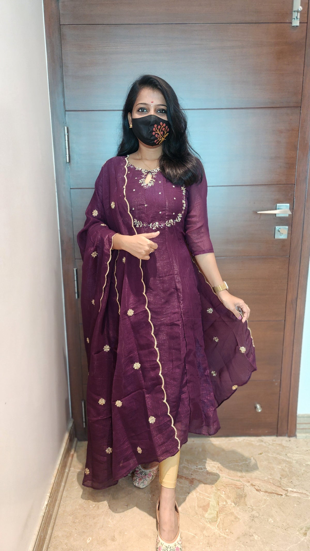 Salwar set (Kurti+ Dupatta) (7051)