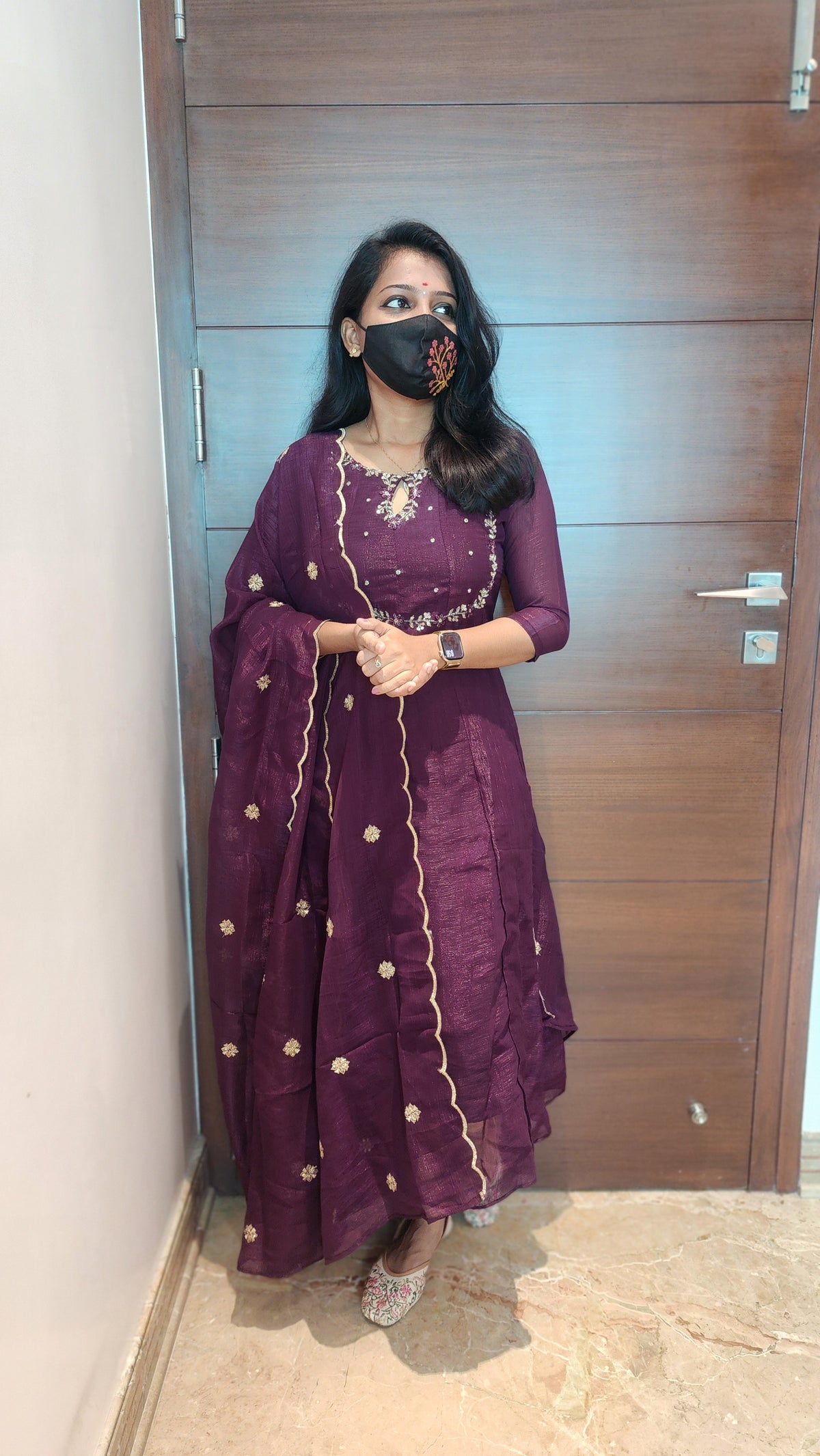 Salwar set (Kurti+ Dupatta) (7051)