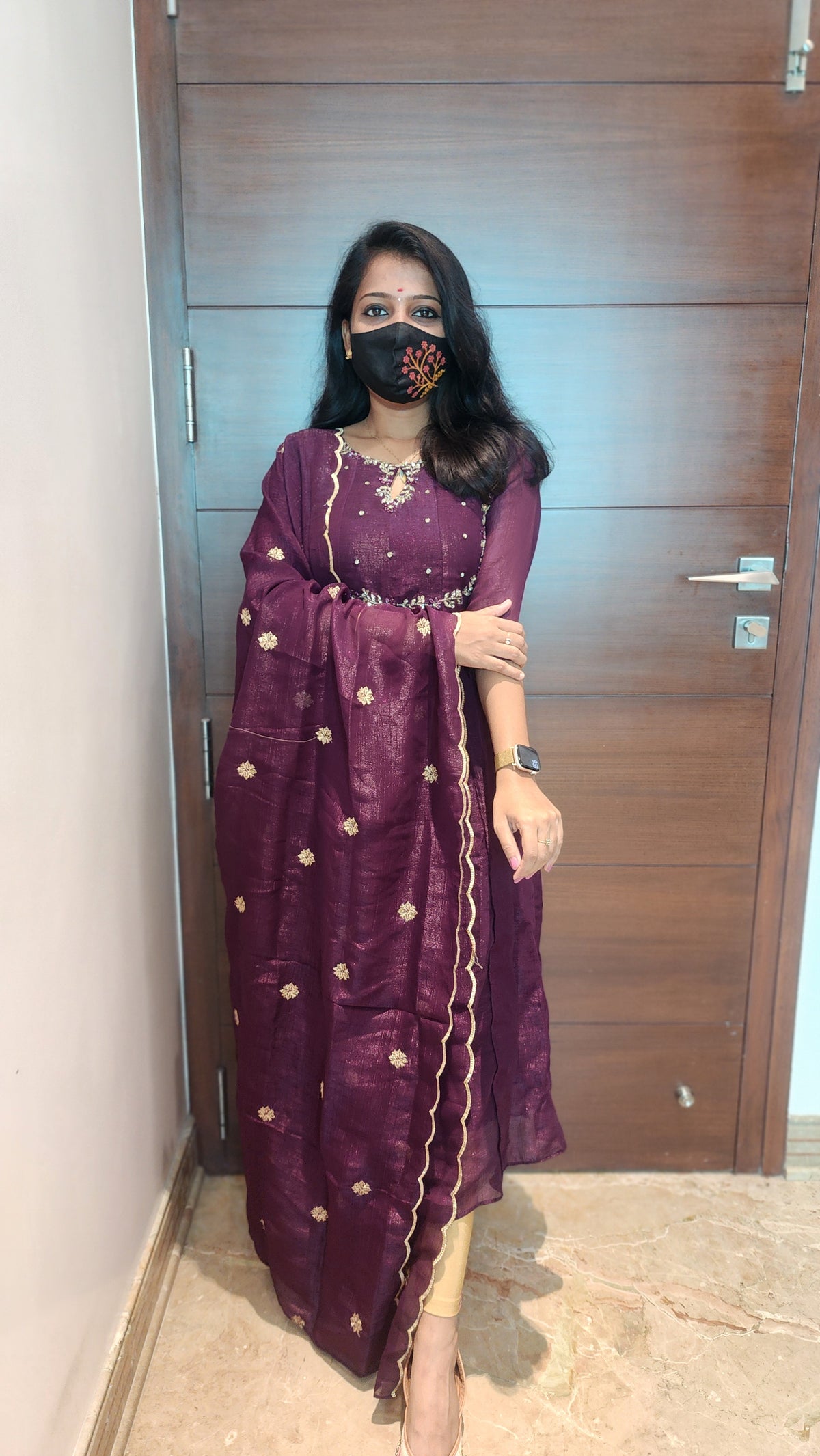 Salwar set (Kurti+ Dupatta) (7051)