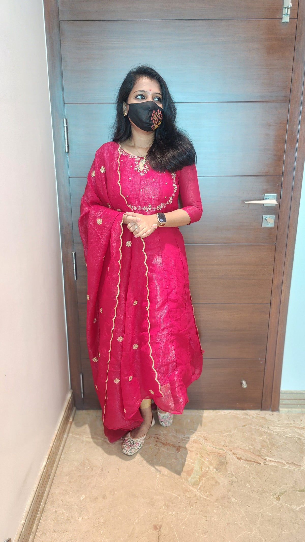 Salwar set (Kurti+ Dupatta)(7050)