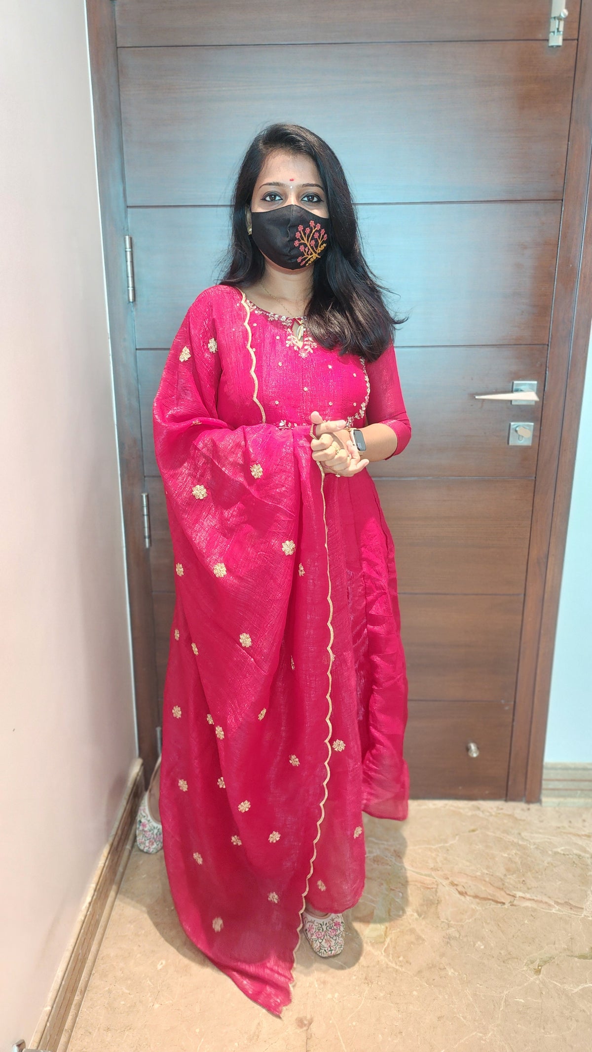 Salwar set (Kurti+ Dupatta)(7050)