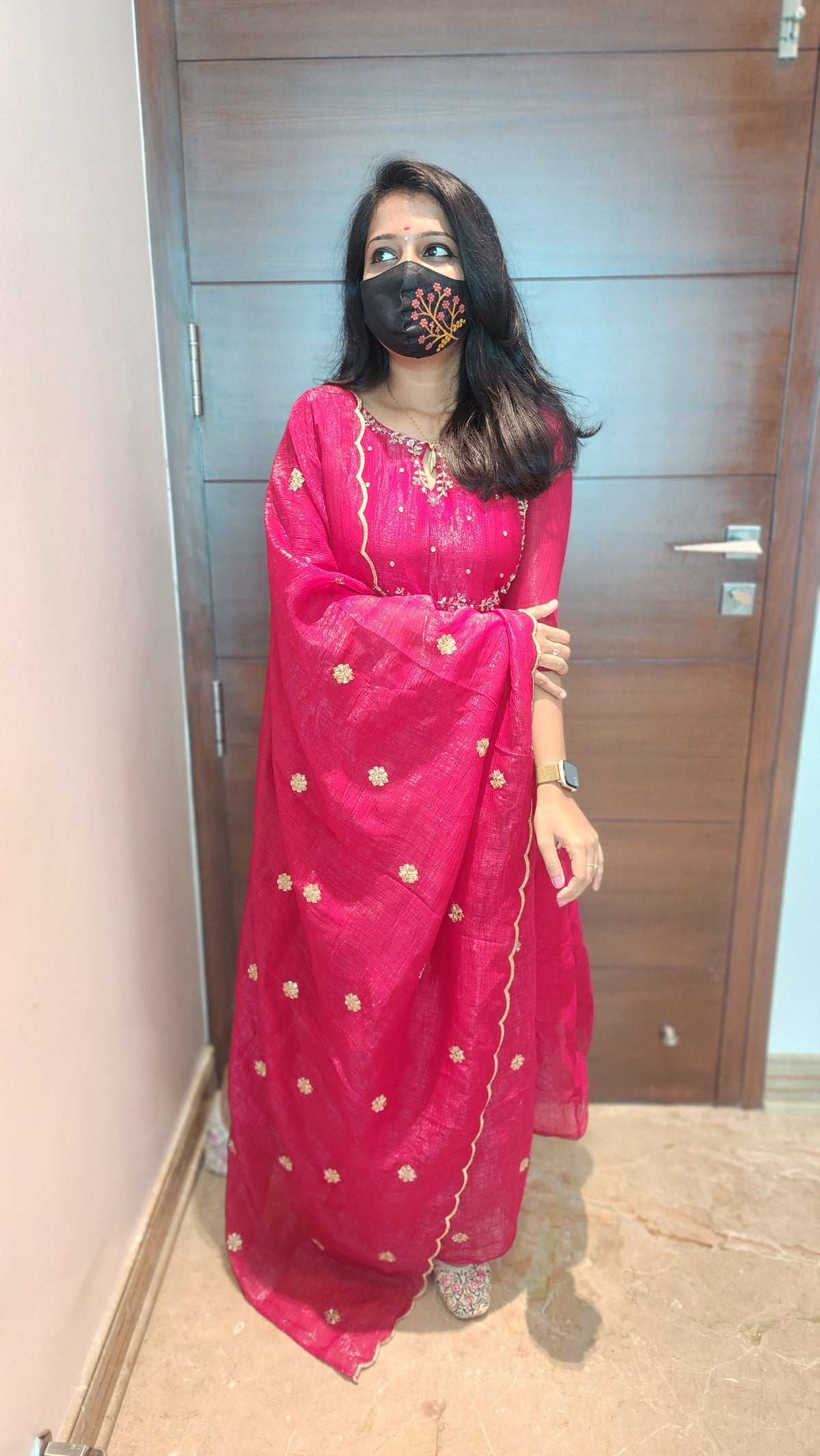Salwar set (Kurti+ Dupatta)(7050)