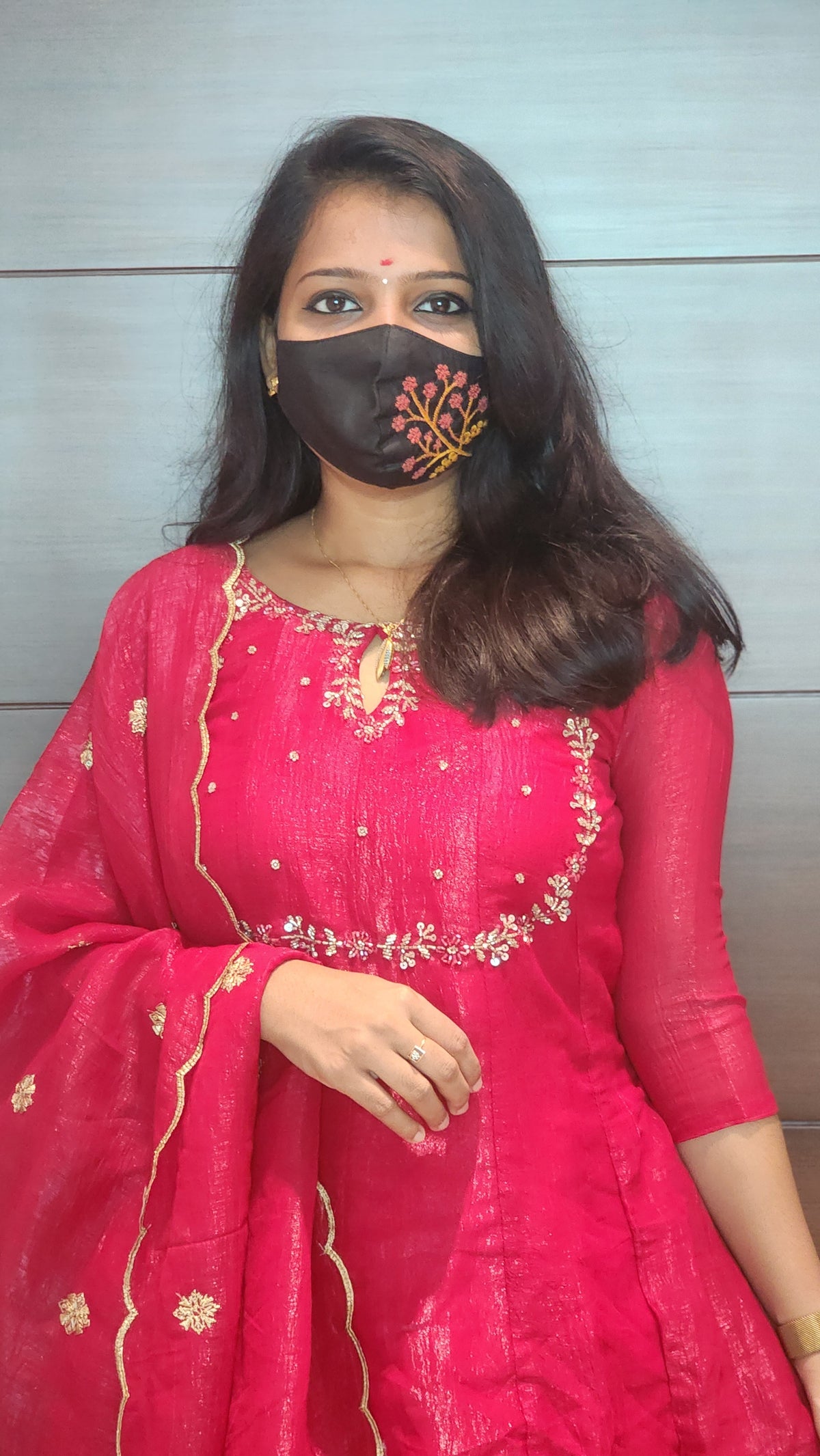 Salwar set (Kurti+ Dupatta)(7050)