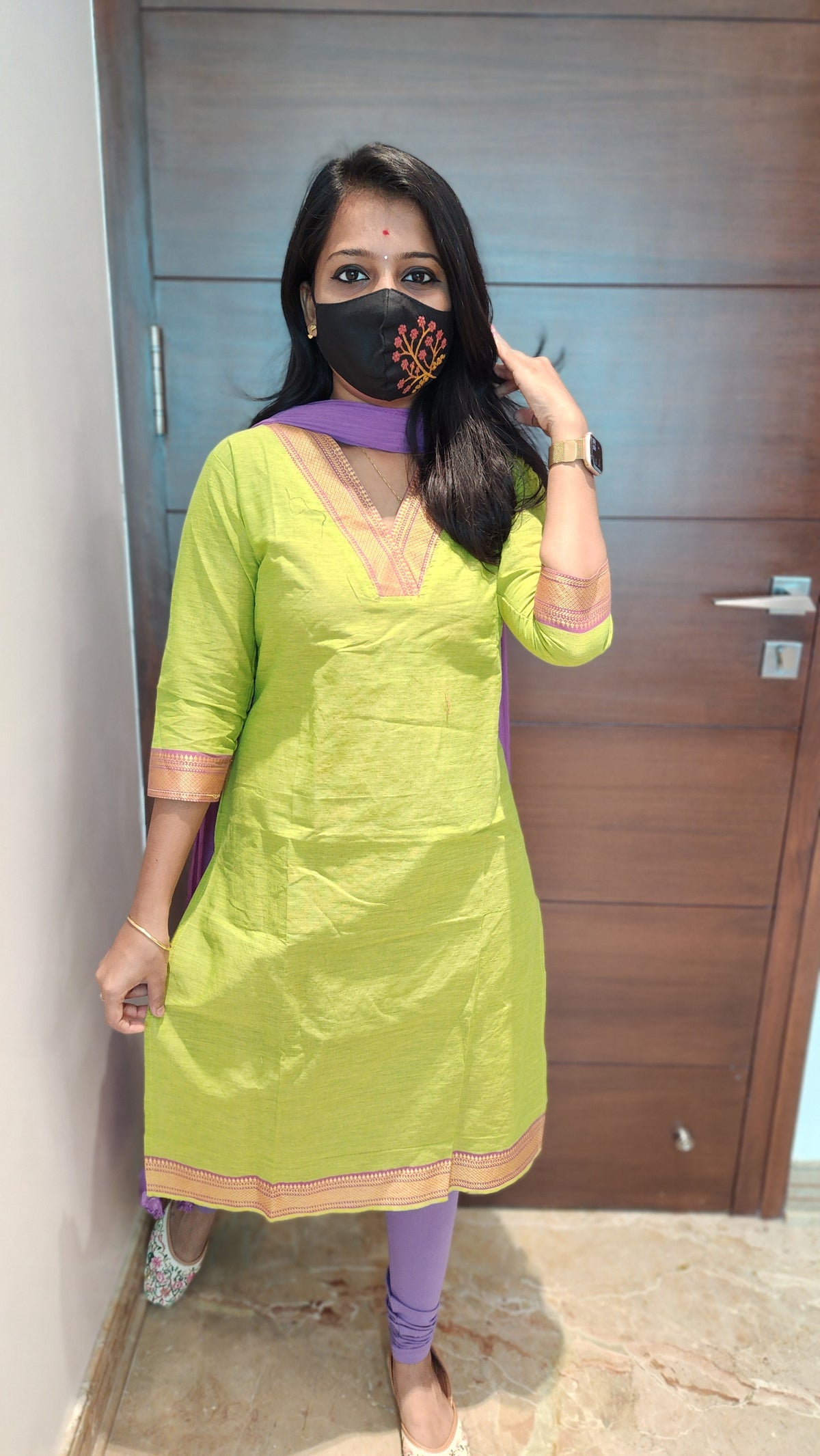 Office Wear kurti-mangalgiri cotton (7253)