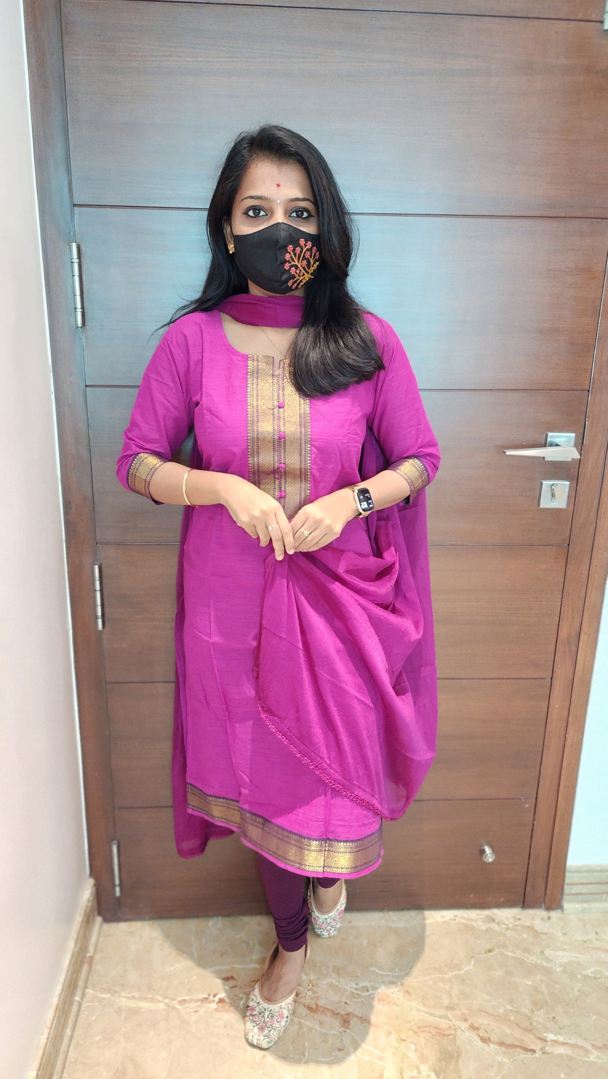 Office Wear kurti-mangalgiri cotton (7254)