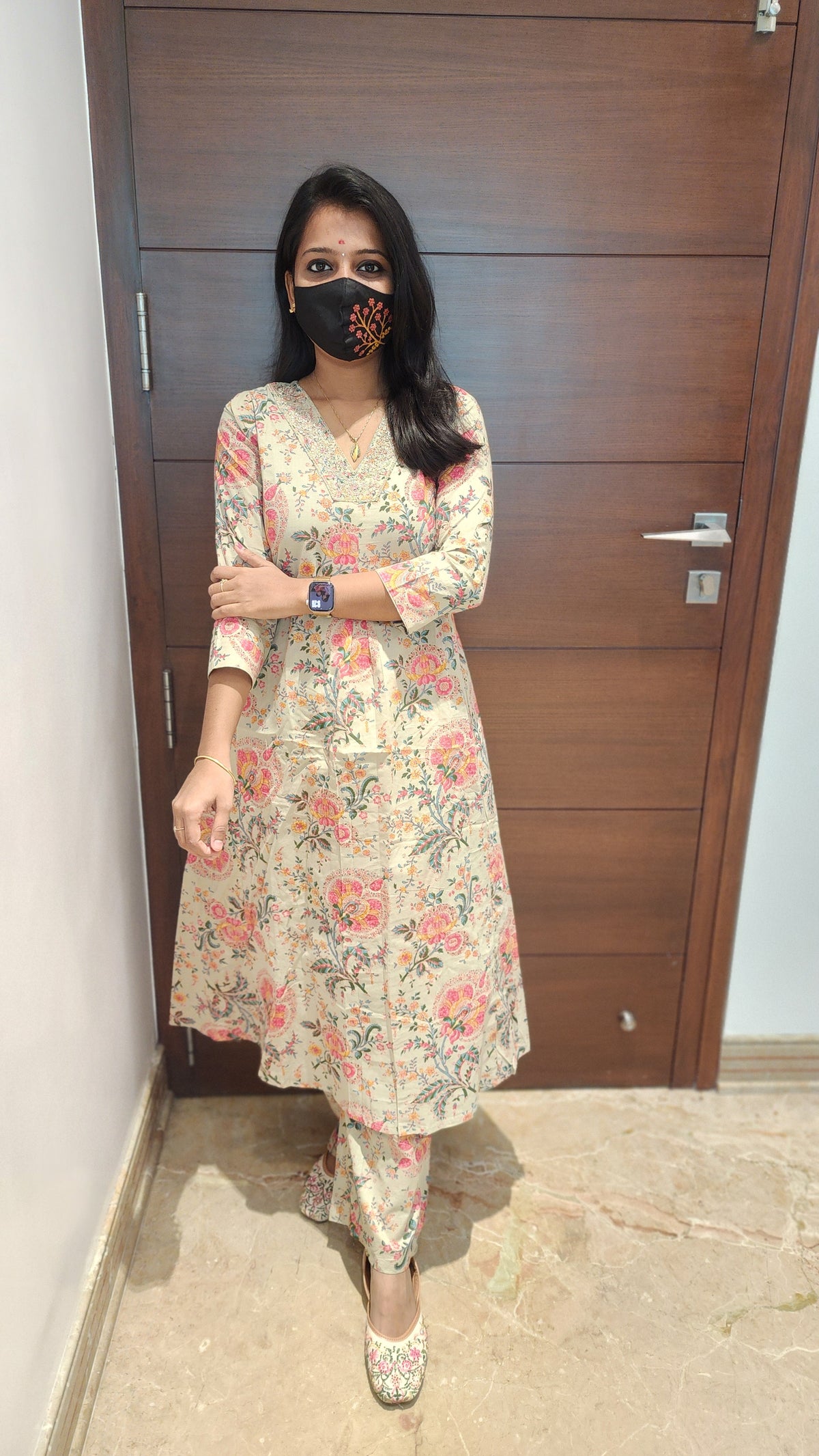 Cord set (pant & top)(7262)