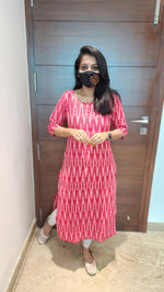 Ikkat Cotton Kurti (8066)