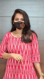 Ikkat Cotton Kurti (8066)