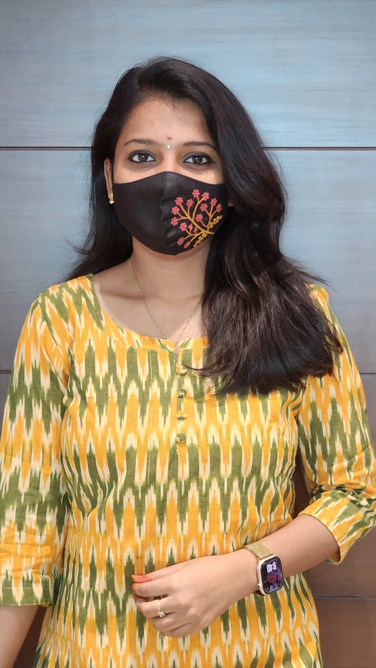 Ikkat Cotton Kurti (8067)