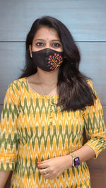 Ikkat Cotton Kurti (8067)