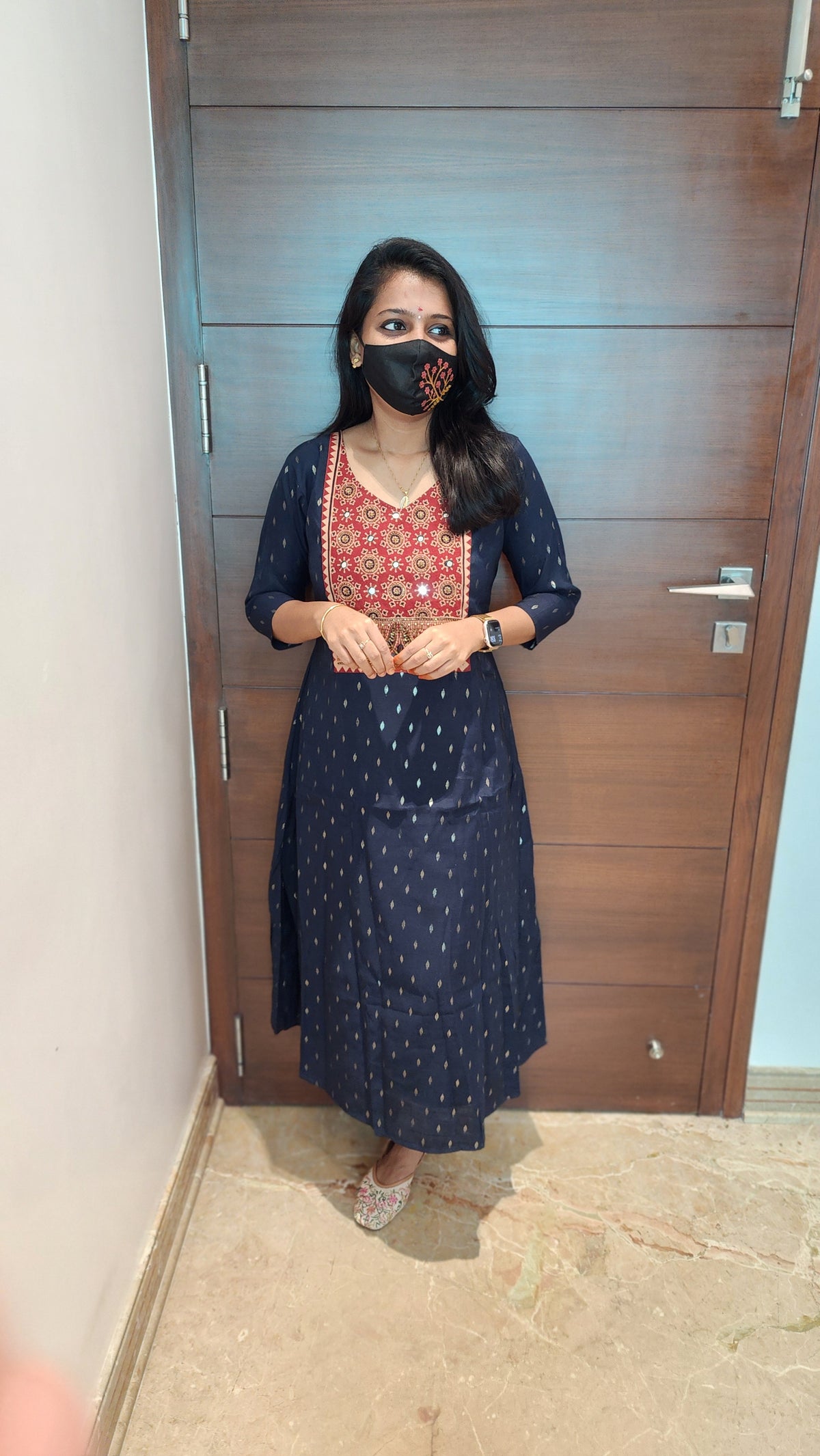 Ethnic wear with Ajarkh Print(7494)