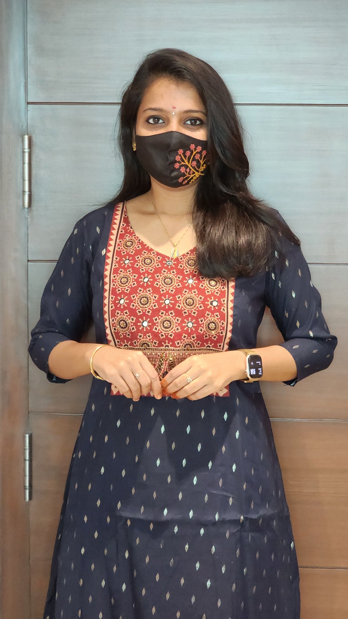 Ethnic wear with Ajarkh Print(7494)