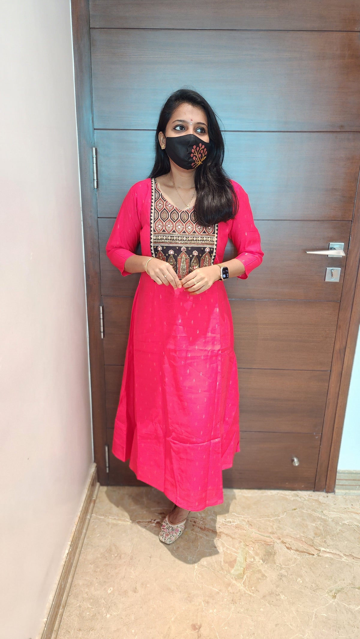 Ethnic wear with Ajarkh Print(7496)