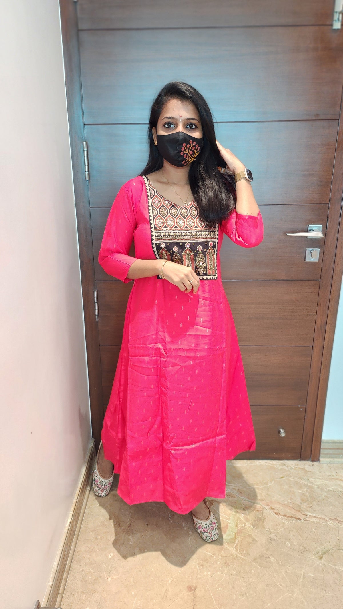 Ethnic wear with Ajarkh Print(7496)