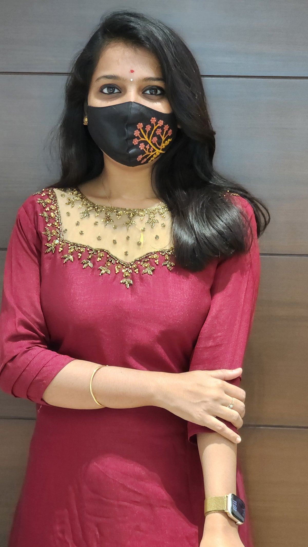 Ethnic Festive Wear -Jewel Neck Kurti (7696)