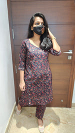 Ajrakh print-Cord set (7700)