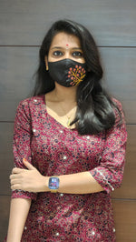 Ajrakh print-Cord set (7701)