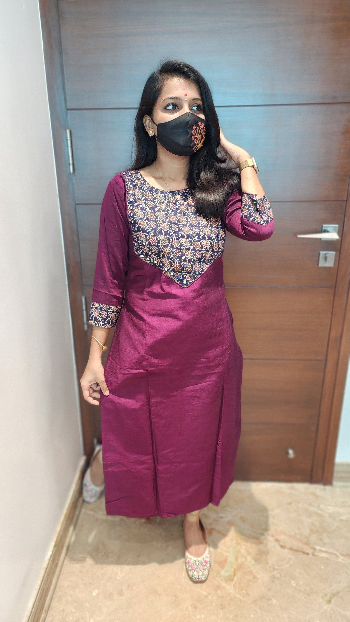 Office wear -Ajrakh print (7727)