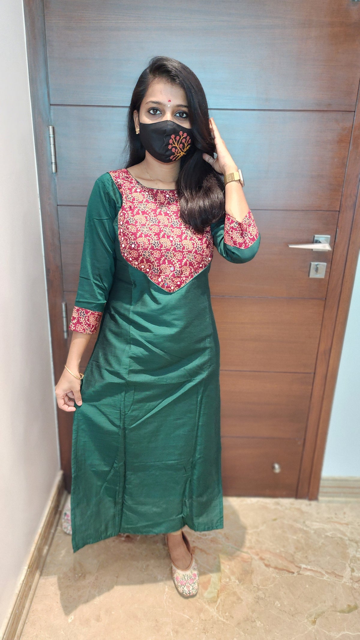 Office wear -Ajrakh print (7728)