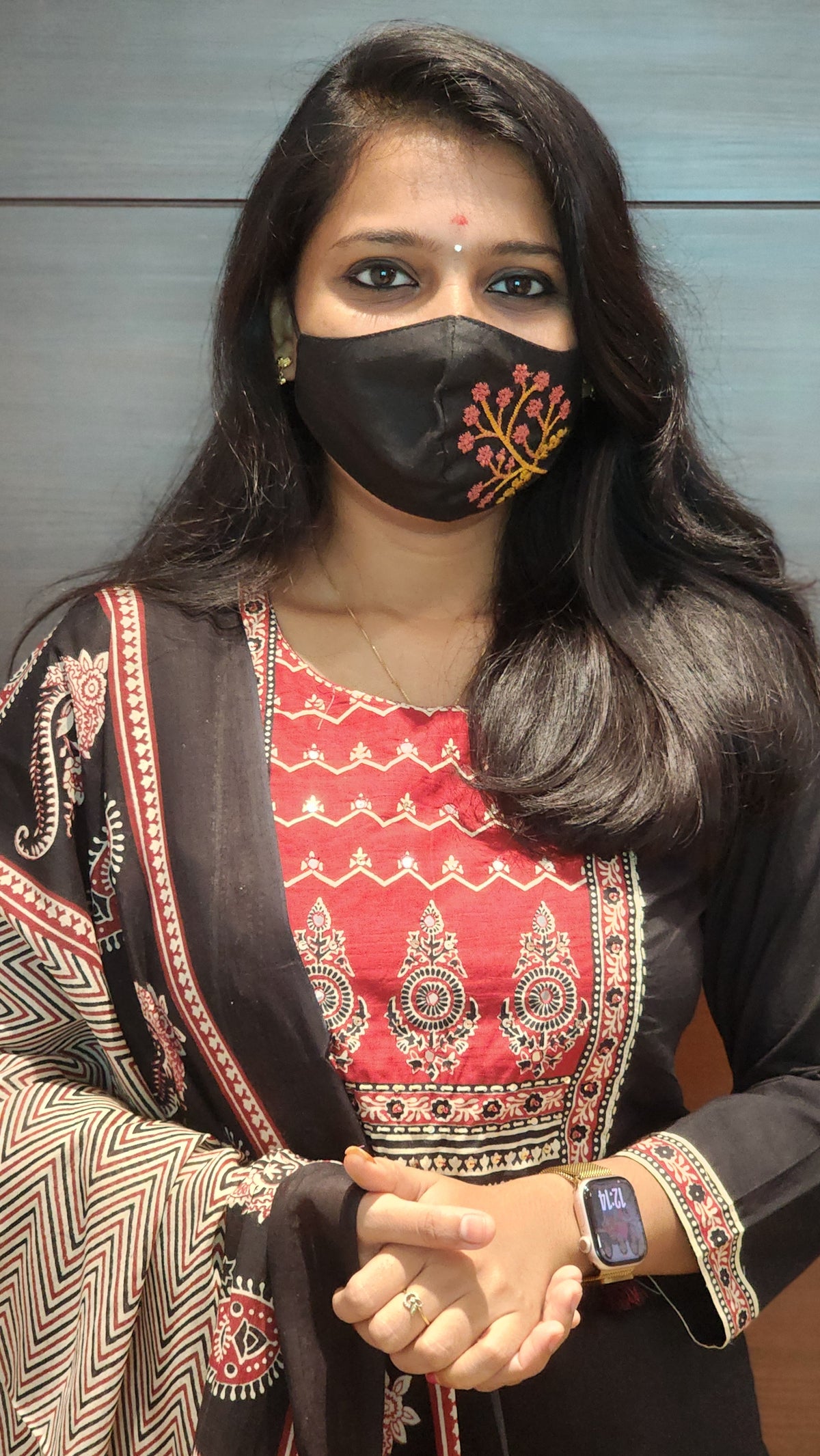 Ajrakh print-Salwar Set(7763)c2