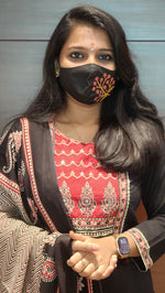 Ajrakh print-Salwar Set(7763)c2