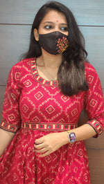 Anarkali kurti+hip belt (7803)c3