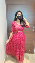 Anarkali kurti+hip belt (7803)c3