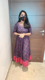 Anarkali kurti+hip belt (7804)c