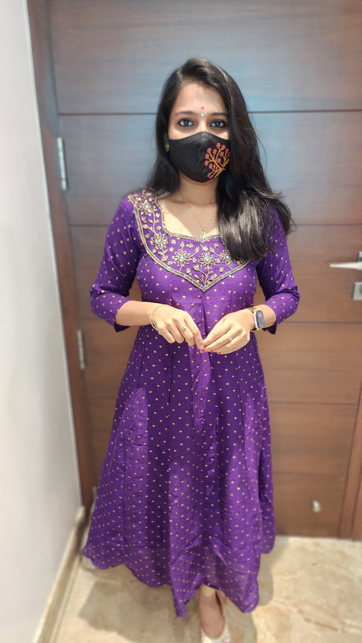 Starry Night handwork Kurti (7863)