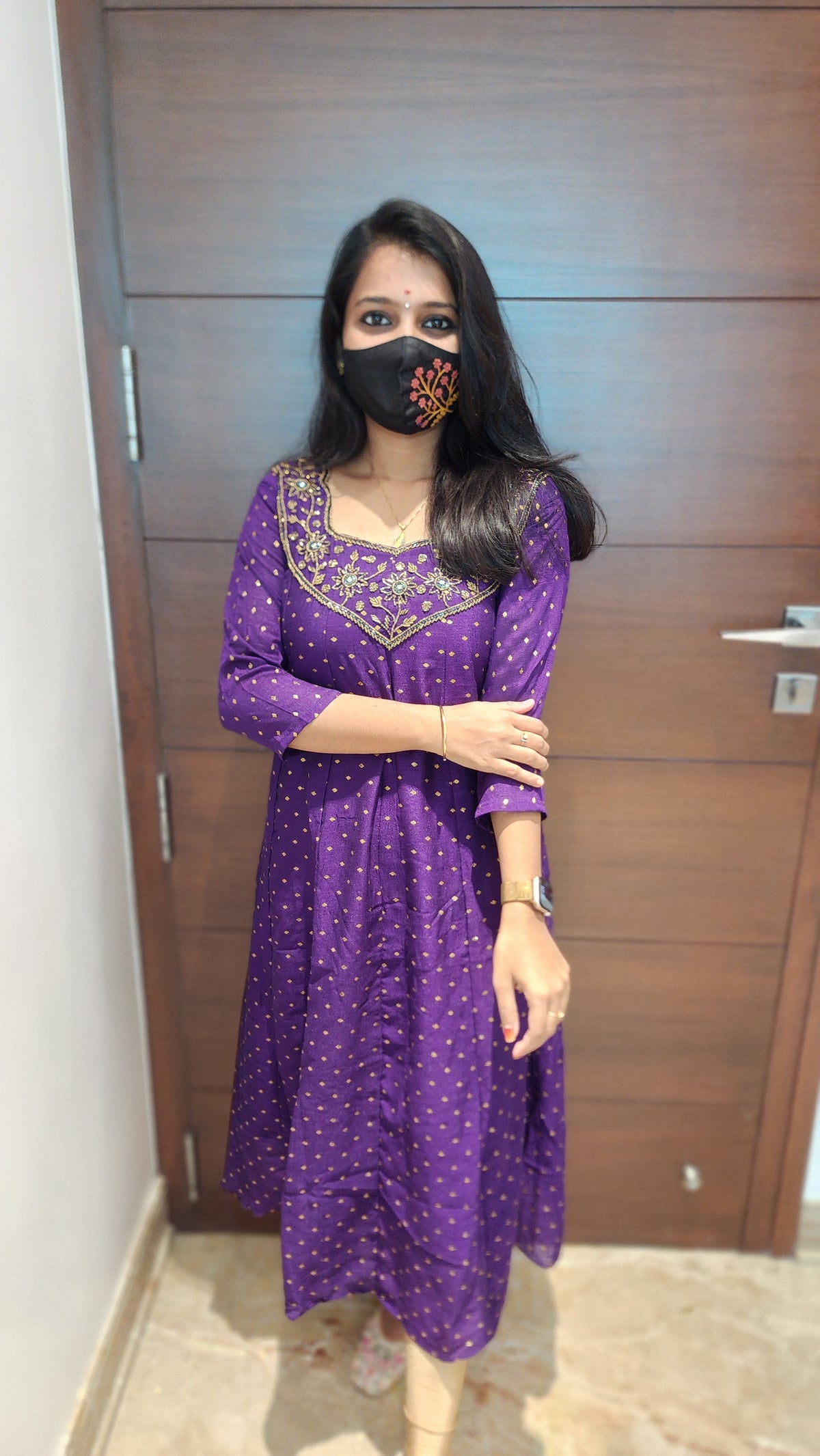 Starry Night handwork Kurti (7863)