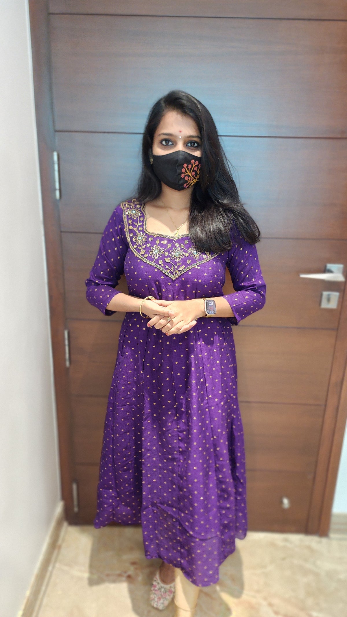 Starry Night handwork Kurti (7863)