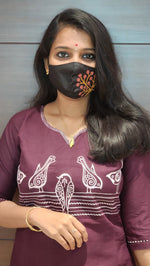 Hand embroidery kurti - Bird Theme (7913)