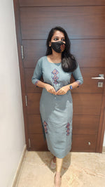 Hand embroidery kurti - Kite Theme (7908)