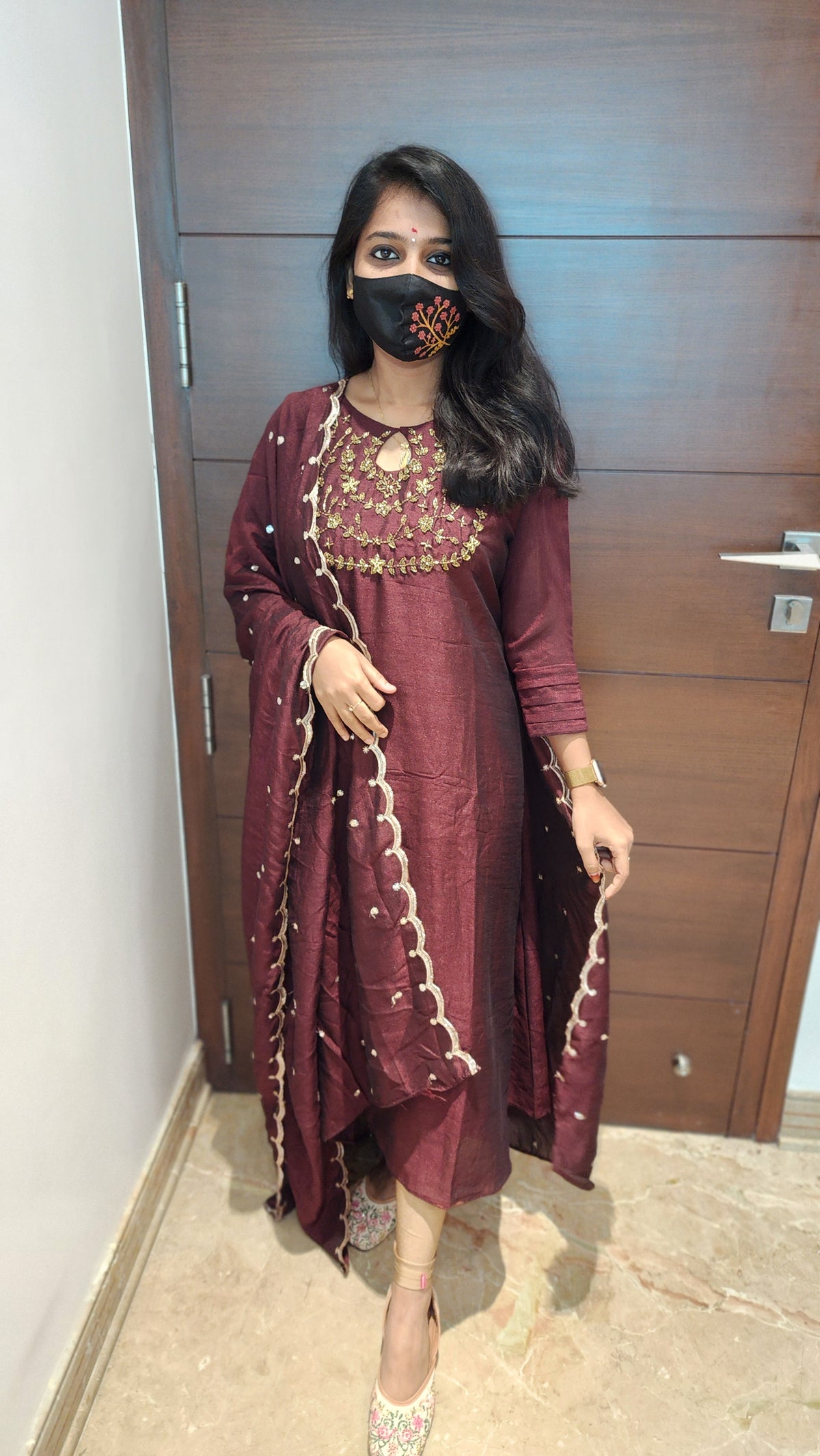 Sprinklez Coral Dream Kurti (8016)