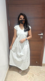 Serene Stripe Cotton Dress (8032)