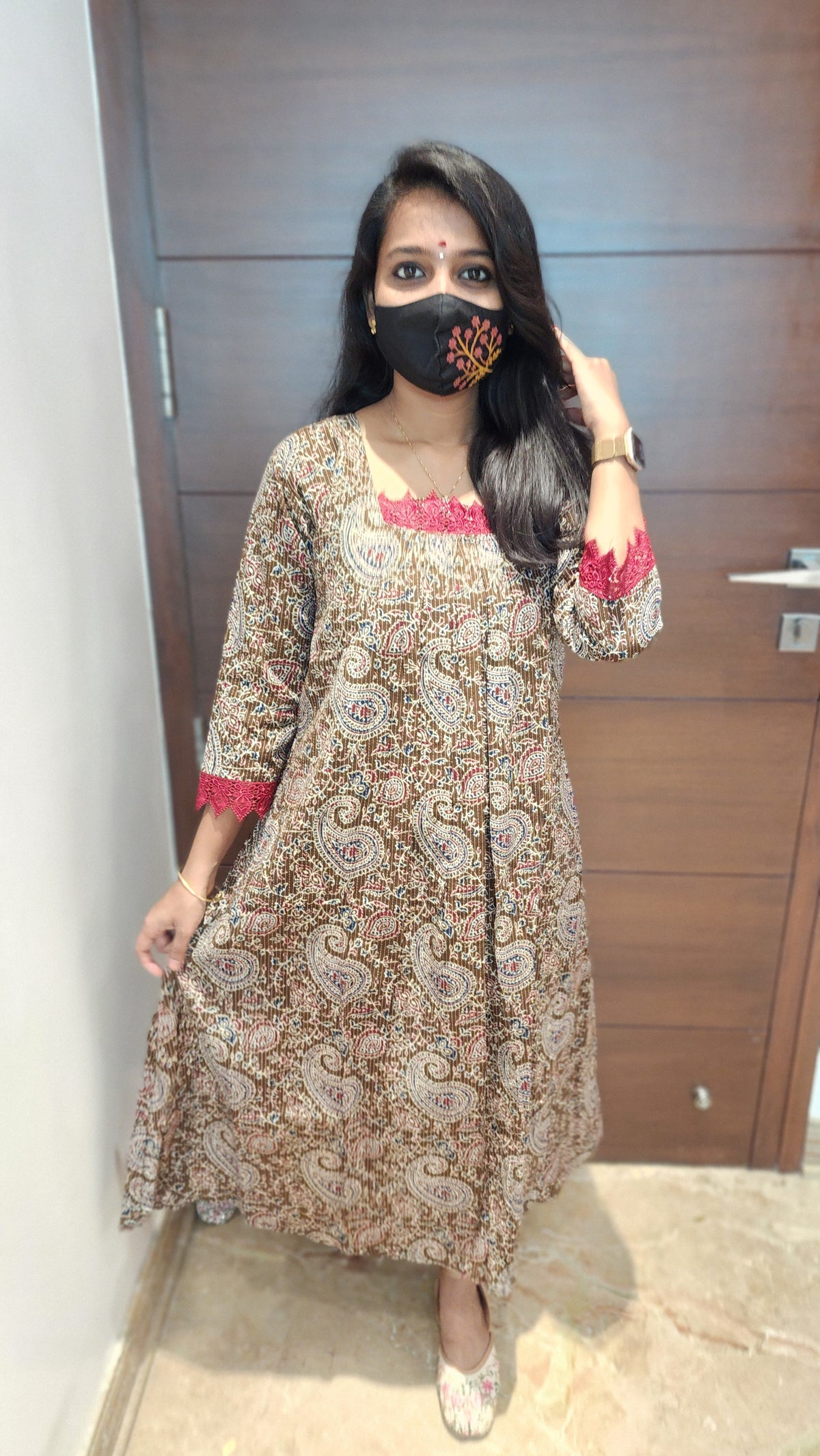 Ajrakh Print kurti (8095)