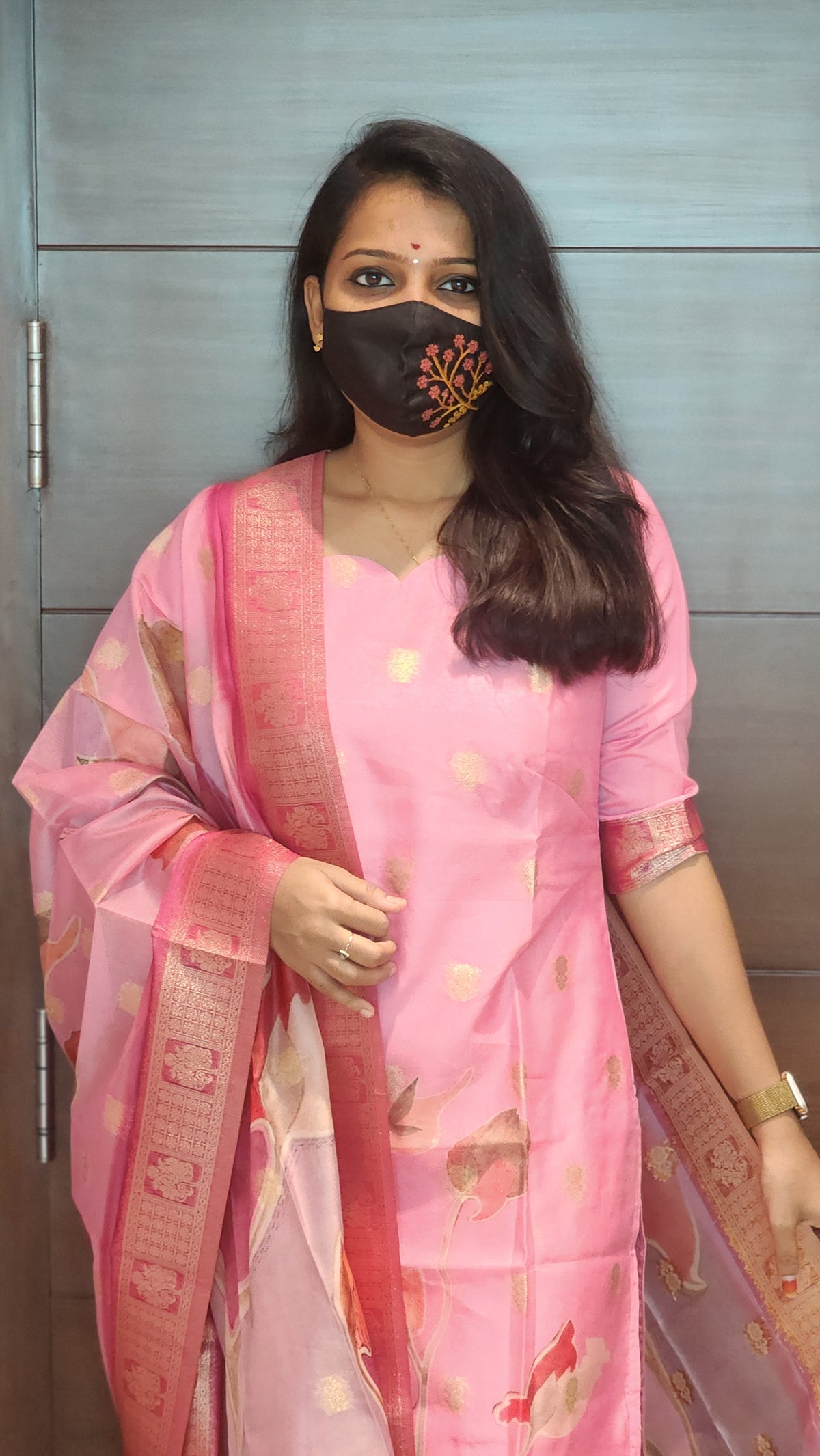Salwar Set (kurti+Dupatta) (8142)c #