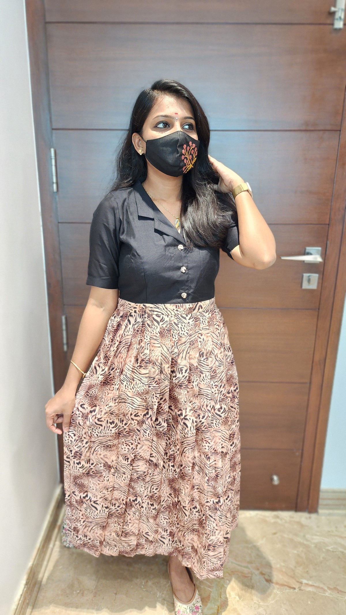 Indo-Western frock (8323)c2