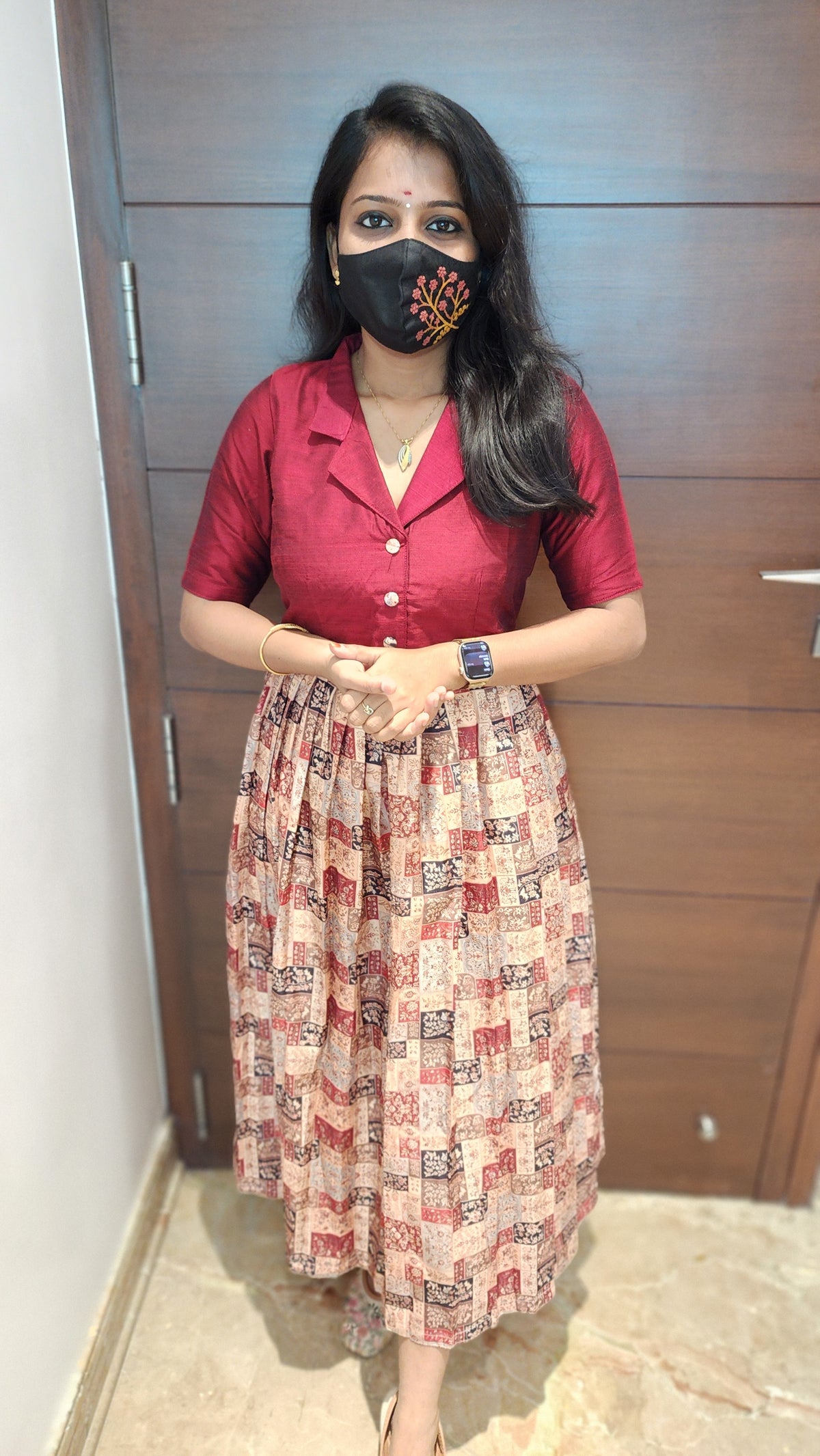 Indo-Western frock (8324)c2